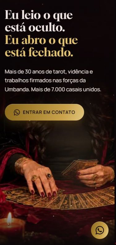 Página de tarô criada pela VISE